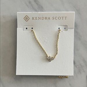 Kendra Scott Gold Necklace with Crystal Charm
